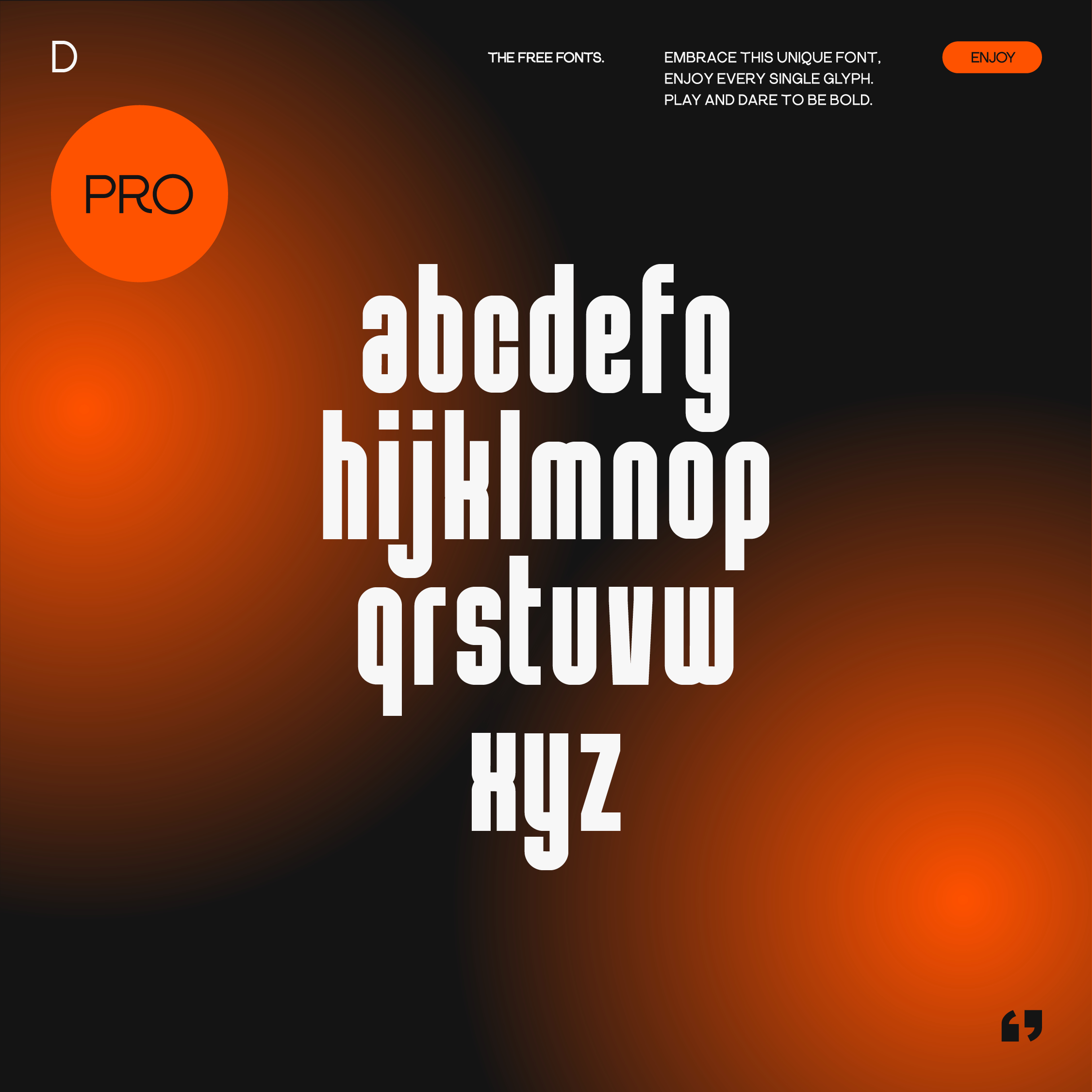 THE DISPLAY FONT FREE